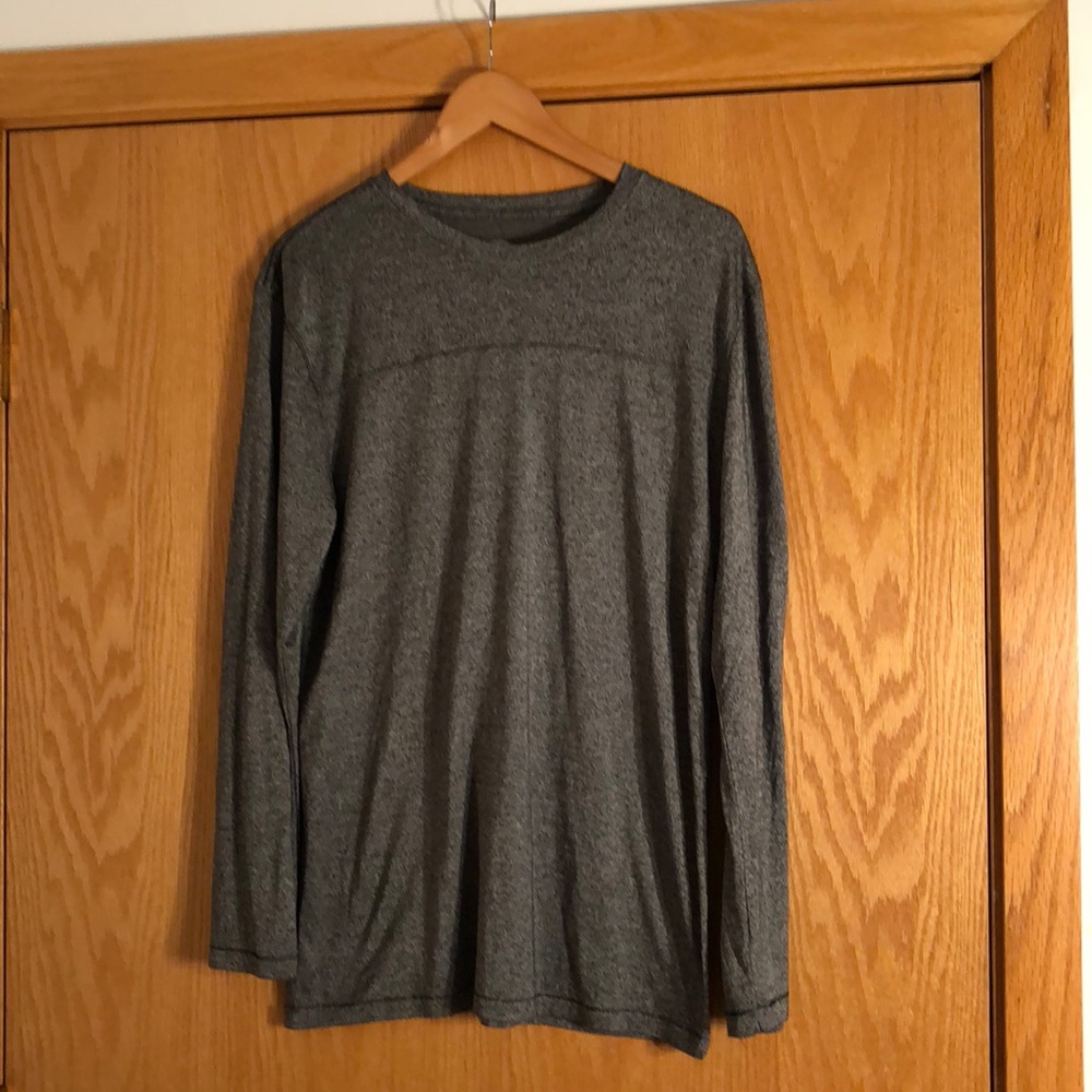 Gray long sleeve top